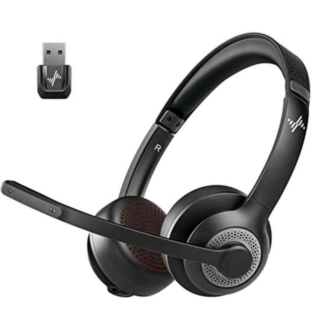 Jiamqishi Computer Headset EH02 Bluetooth Version Noise Cancelling Black